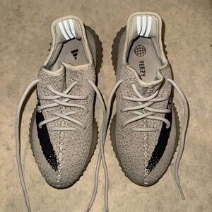 Yeezy Women’s Beige and Black Sneakers